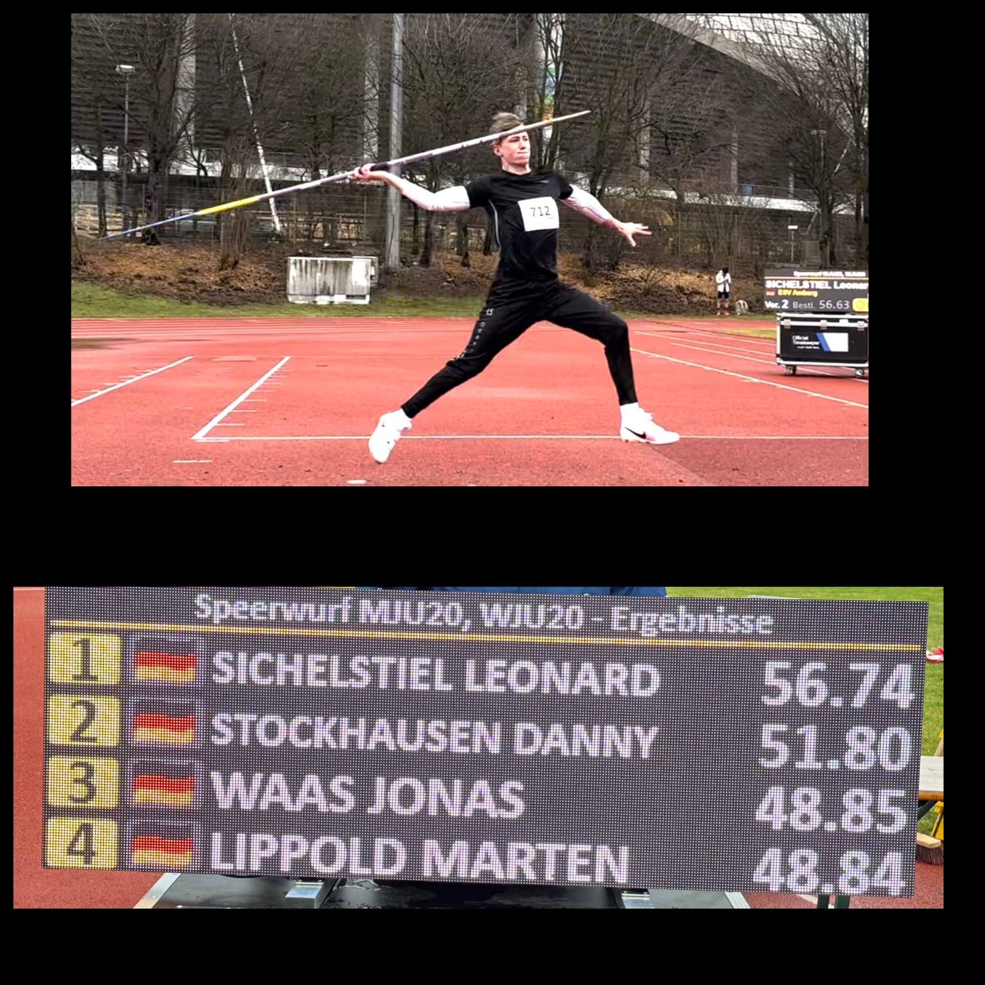 BAYERISCHER TITEL IM SPEERWURF FÜR LEONARD SICHELSTIEL VOM ESV AMBERG